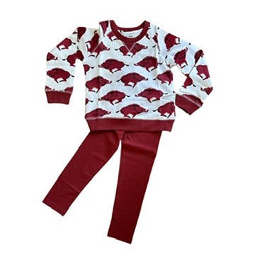 The Dickson Razorback Sweatshirt & Leggings