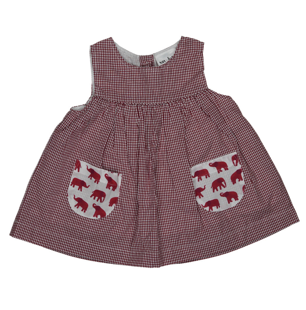 The Tutwiler Tide Maroon Gingham Jumper