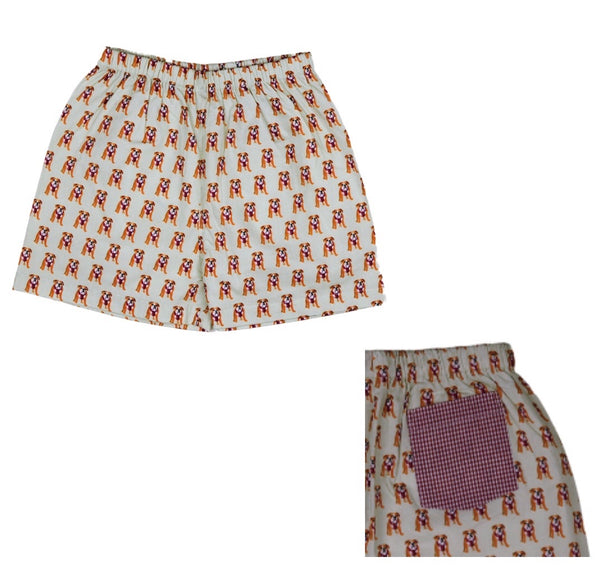 The Muldrow Bulldog Shorts (Small Bulldog Pattern)