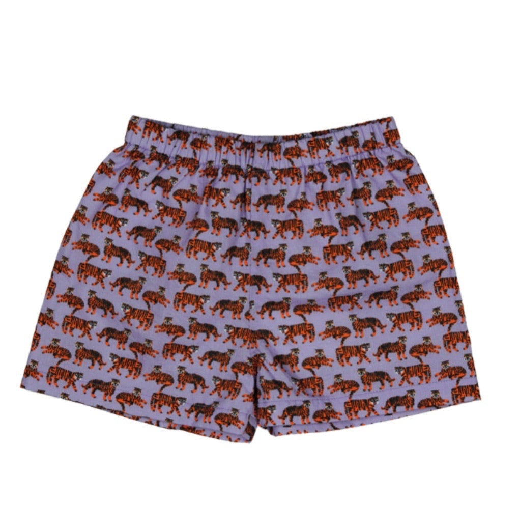 The Tillman Tiger Boy Shorts (Small Tiger Pattern)