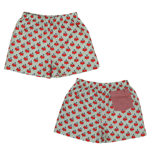 The Milledge Bulldog Shorts (Small Bulldog Pattern)