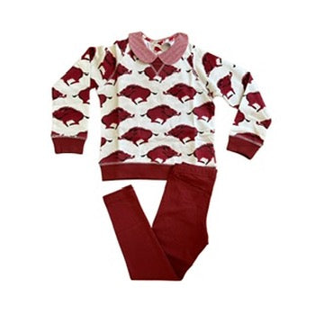 BUNDLE Dickson Razorback Sweatshirt, Leggings, and Top